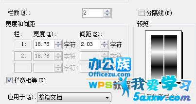 WPS文檔分欄設置，讓排版更完美